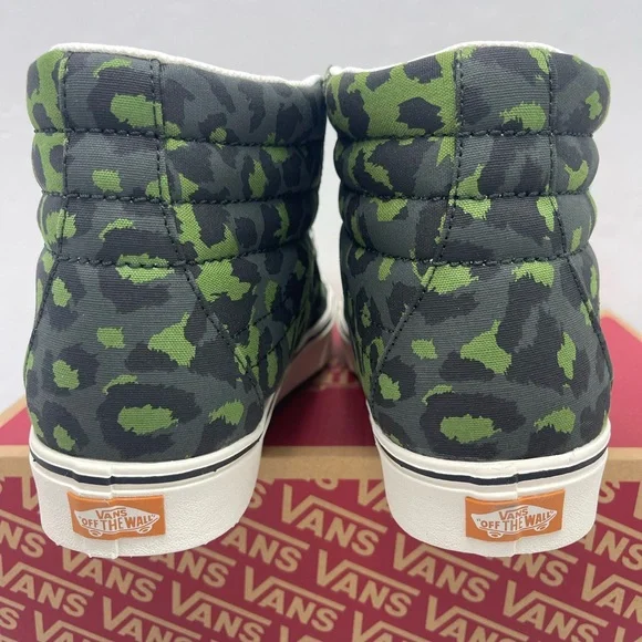 Vans Men’s COMFYCUSH Sk8-Hi Leopard Cactus/Skarab Sneakers Camo High-Tops